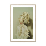 Bright Side - Surreal High Fashion Art Print, Framed Art Print Person White Outfit Head