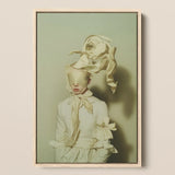 Bright Side - Surreal High Fashion Art Print / Canvas Framed Art Print Figure Off-white Ruffled Costume Fabric Surreal High Fashion,