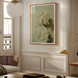 Bright Side - Surreal High Fashion Art Print, Framed Portrait Person White