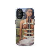 The Broken Column - Frida Kahlo Iphone Case, 17 / Matte, Phone Case Surrealist Painting Woman Corset Exposed Spine