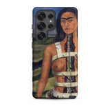 The Broken Column - Frida Kahlo Phone Case Samsung Galaxy S25 Ultra / Matte Phone Case Detailed Reproduction Frida Kahlo’s Painting Dark
