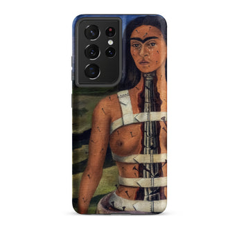 The Broken Column - Frida Kahlo Phone Case Samsung Galaxy S21 Ultra / Matte Phone Case Painted Portrait Frida Kahlo Iconic Unibrow Kahlo’s,