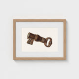 Bronze Key Bank - William O. Fletcher 1930s Art Print / Canvas Decorative, Enigmatic Prints