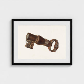 Bronze Key Bank - William O. Fletcher 1930s Art Print / Canvas Decorative, Enigmatic Prints