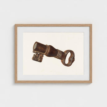 Bronze Key Bank - William O. Fletcher 1930s Art Print / Canvas Decorative, Enigmatic Prints