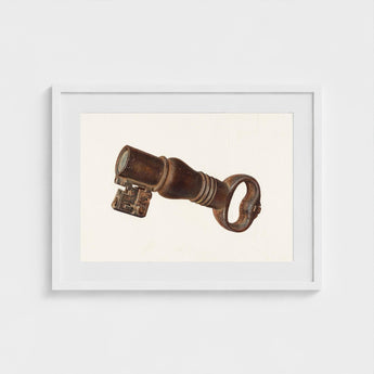 Bronze Key Bank - William O. Fletcher 1930s Art Print / Canvas Decorative, Enigmatic Prints