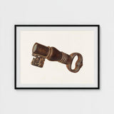 Bronze Key Bank - William O. Fletcher 1930s Art Print / Canvas Decorative, Enigmatic Prints