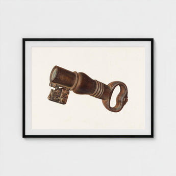 Bronze Key Bank - William O. Fletcher 1930s Art Print / Canvas Decorative, Enigmatic Prints