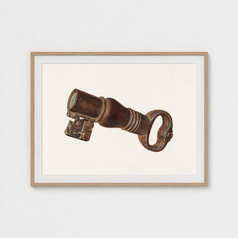 Bronze Key Bank - William O. Fletcher 1930s Art Print / Canvas Decorative, Enigmatic Prints