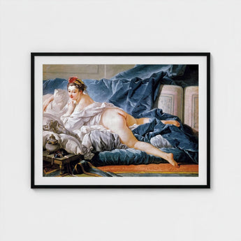 Brunette Odalisque - Francois Boucher Nude Art Print / Canvas François Boucher’s, 18th-century Rococo Masterpiece, Prints