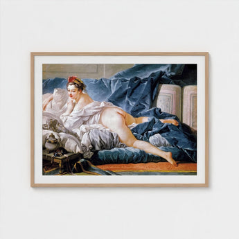 Brunette Odalisque - Francois Boucher Nude Art Print / Canvas François Boucher’s, 18th-century Rococo Masterpiece, Prints