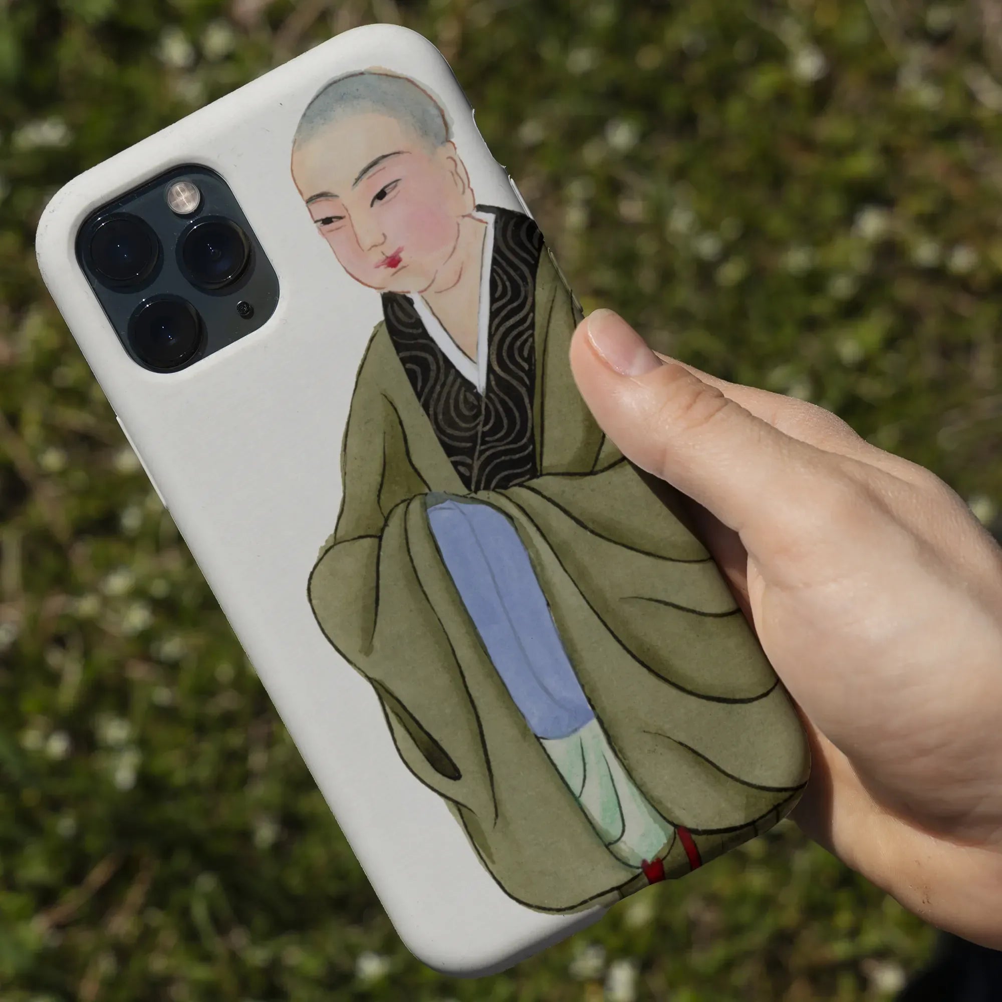 Buddhist Monk - Manchu Chinese Aesthetic Art Phone Case - Mobile Phone Cases - Aesthetic Art