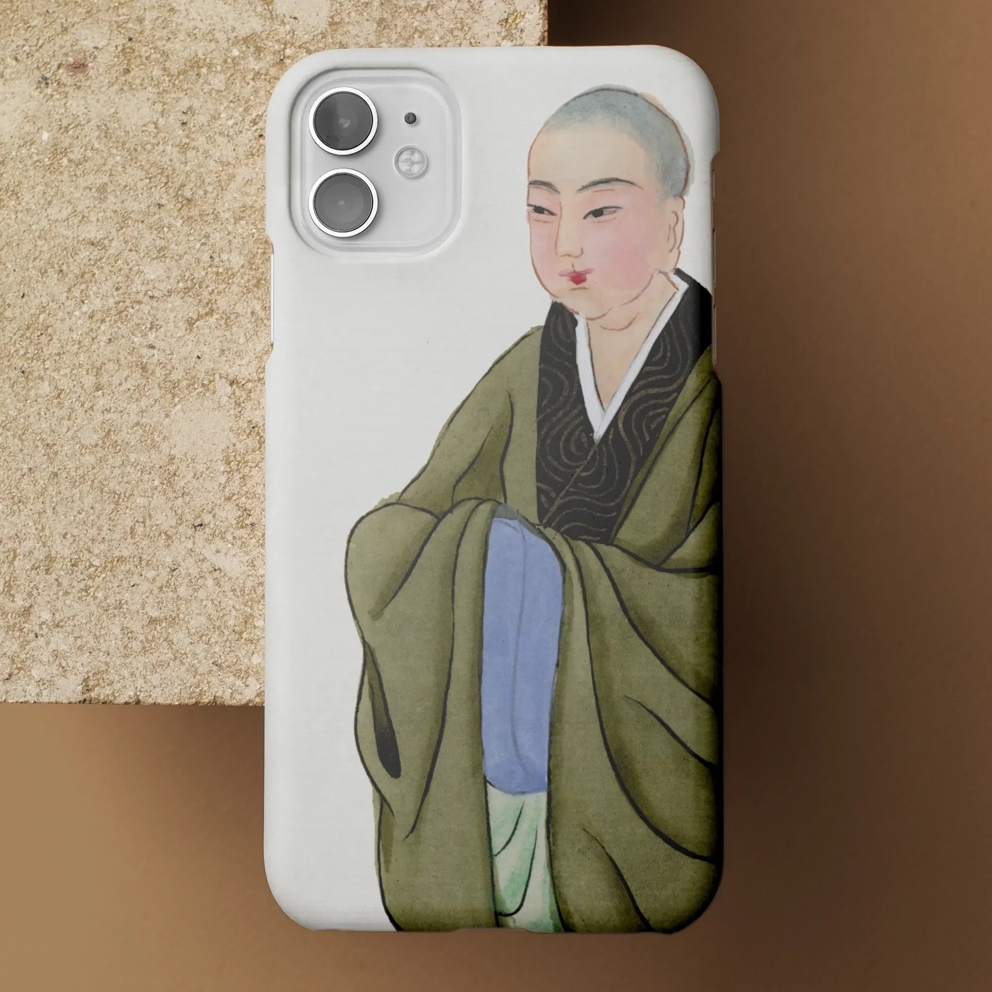 Buddhist Monk - Manchu Chinese Aesthetic Art Phone Case - Mobile Phone Cases - Aesthetic Art