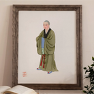 Buddhist Monk - Qing Dynasty Clothing Art Print 11’’x14’’ Posters Prints & Visual Artwork