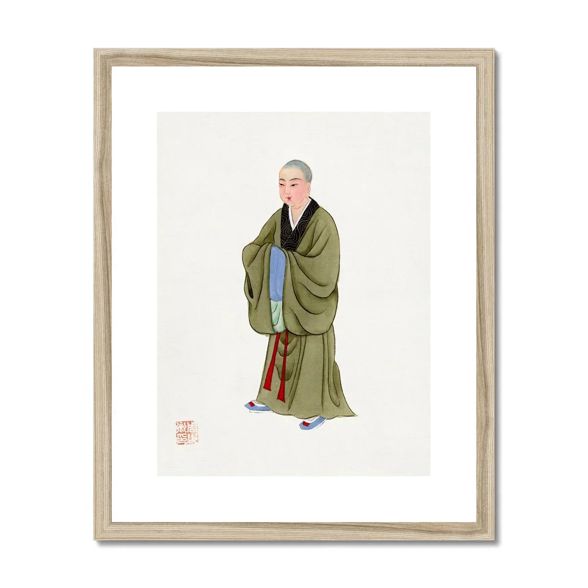 Buddhist Monk - Qing Dynasty Clothing Art Print Posters Prints & Visual Artwork