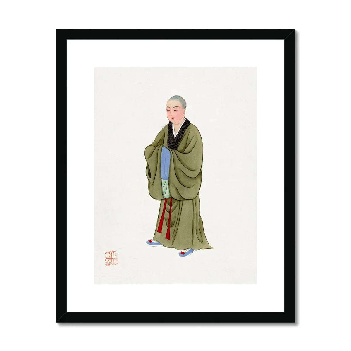 Buddhist Monk - Qing Dynasty Clothing Art Print Posters Prints & Visual Artwork