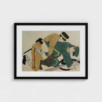 Buggering the Russian Art Print / Canvas Fevered Height, Russo-japanese War, Shunga Turns Prints