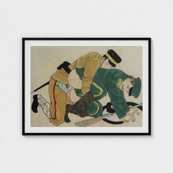 Buggering the Russian Art Print / Canvas Fevered Height, Russo-japanese War, Shunga Turns Prints