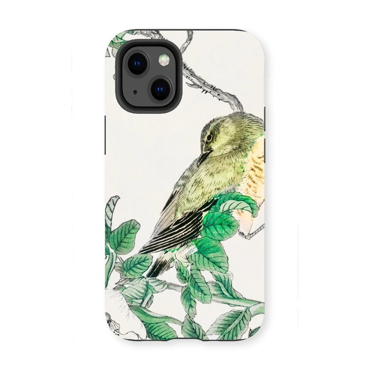 Bulbul And Rugosa Aesthetic Bird Art Phone Case - Numata Kashu - Iphone 13 Mini / Matte - Mobile Phone Cases