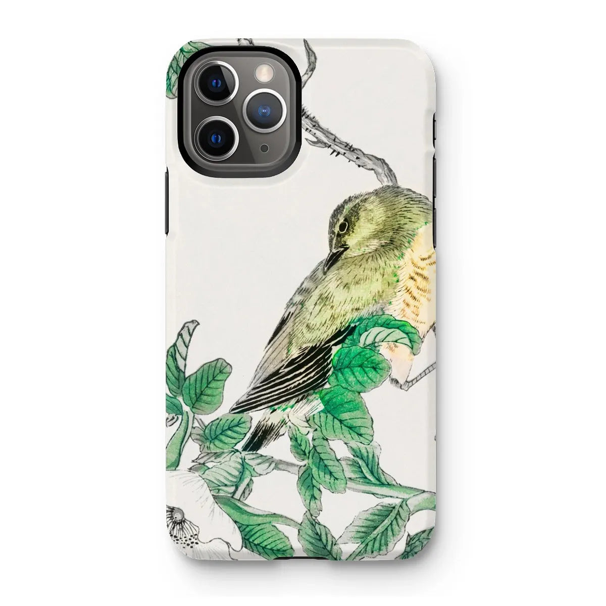 Bulbul And Rugosa Aesthetic Bird Art Phone Case - Numata Kashu - Iphone 11 Pro / Matte - Mobile Phone Cases - Aesthetic