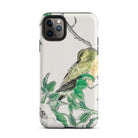 Bulbul and Rugosa - Numata Kashu Shūchō Gafu Iphone Case, 11 Pro Max / Tough Phone, Bird-themed Phone Case