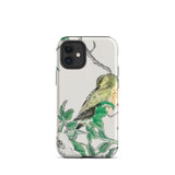 Bulbul and Rugosa - Numata Kashu Shūchō Gafu Iphone Case 12 Mini / Matte Bird-themed Phone Case Numata Kashu, Pocket-sized Avian Symphony,