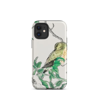 Bulbul and Rugosa - Numata Kashu Shūchō Gafu Iphone Case 12 Mini / Matte Bird-themed Phone Case Numata Kashu, Pocket-sized Avian Symphony,
