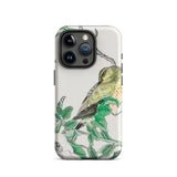 Bulbul and Rugosa - Numata Kashu Shūchō Gafu Iphone Case, 15 Pro / Matte, Bird-themed Phone Case