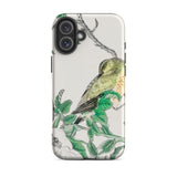 Bulbul and Rugosa - Numata Kashu Shūchō Gafu Iphone Case 16 Plus / Matte Bird-themed Phone Case Numata Kashu, Pocket-sized Avian Symphony,