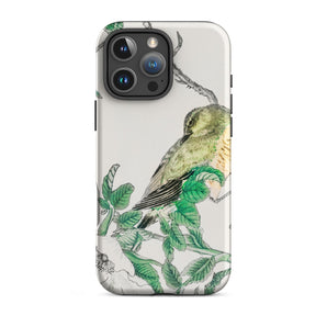 Bulbul and Rugosa - Numata Kashu Shūchō Gafu Iphone Case, 16 Pro Max / Matte, Bird-themed Phone Case