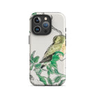 Bulbul and Rugosa - Numata Kashu Shūchō Gafu Iphone Case, 16 Pro / Tough Phone, Bird-themed Phone Case