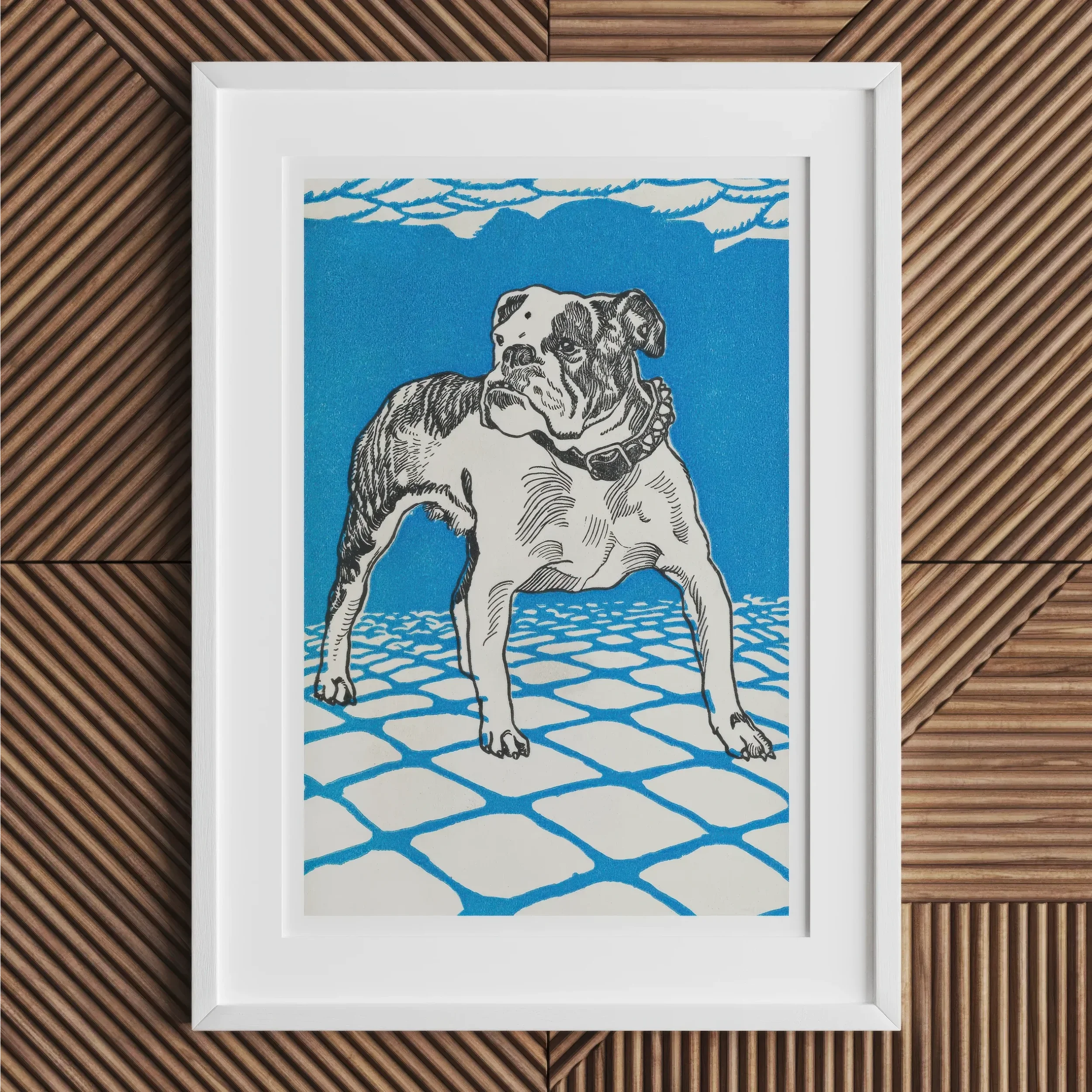 Bulldog - Moriz Jung Lithograph Dog Art Print 16’’x24’’ Posters Prints & Visual Artwork