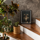 Bullish - Horny Gay Matador Art Print, 12’’x16’’ / Unframed, Framed Portrait Person Hat Light-colored Shirt Dark Background