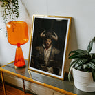 Bullish Horny Gay Matador Art Print, 18x24’’ / 46x61cm / Unframed, Framed Dark Portrait Figure Horns Period Clothing