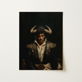 Bullish - Horny Gay Matador Art Print / Canvas, 12x16’’ / 31x41cm / Unframed / no Border, Posters Prints & Visual Artwork, Toby Leon