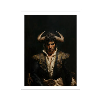 Bullish - Geile Gay Matador kunstprint / Canvas, 12x16’’ / 31x41cm / Zonder lijst / Witte rand, posters, prints & visuele kunstwerken, Toby Leon