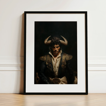 Bullish - Horny Gay Matador Art Print / Canvas, Gay Matador Art, Queer Power Incarnate, Myth Meets Masculinity