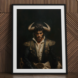 Bullish - Horny Gay Matador Art Print / Canvas, Gay Matador Art, Queer Power Incarnate, Myth Meets Masculinity