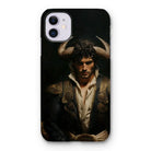Bullish - Horny Gay Matador Iphone Case, 11 / Matte, Phone Case Dramatic Portrait Person Horned Headdress Ornate