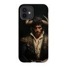 Bullish - Horny Gay Matador Iphone Case, 12 / Matte, Phone Case Dramatic Portrait Matador Traditional Costume Horned