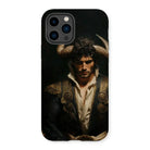 Bullish - Horny Gay Matador Iphone Case, 14 Pro / Matte, Phone Case Dramatic Portrait Matador Traditional Costume Horned