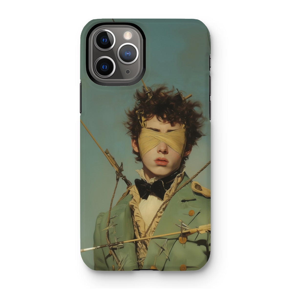 Bullseye - Neo-baroque Gay Military Iphone Case, 11 Pro / Matte, Iphone Case Painting Blindfolded Boy