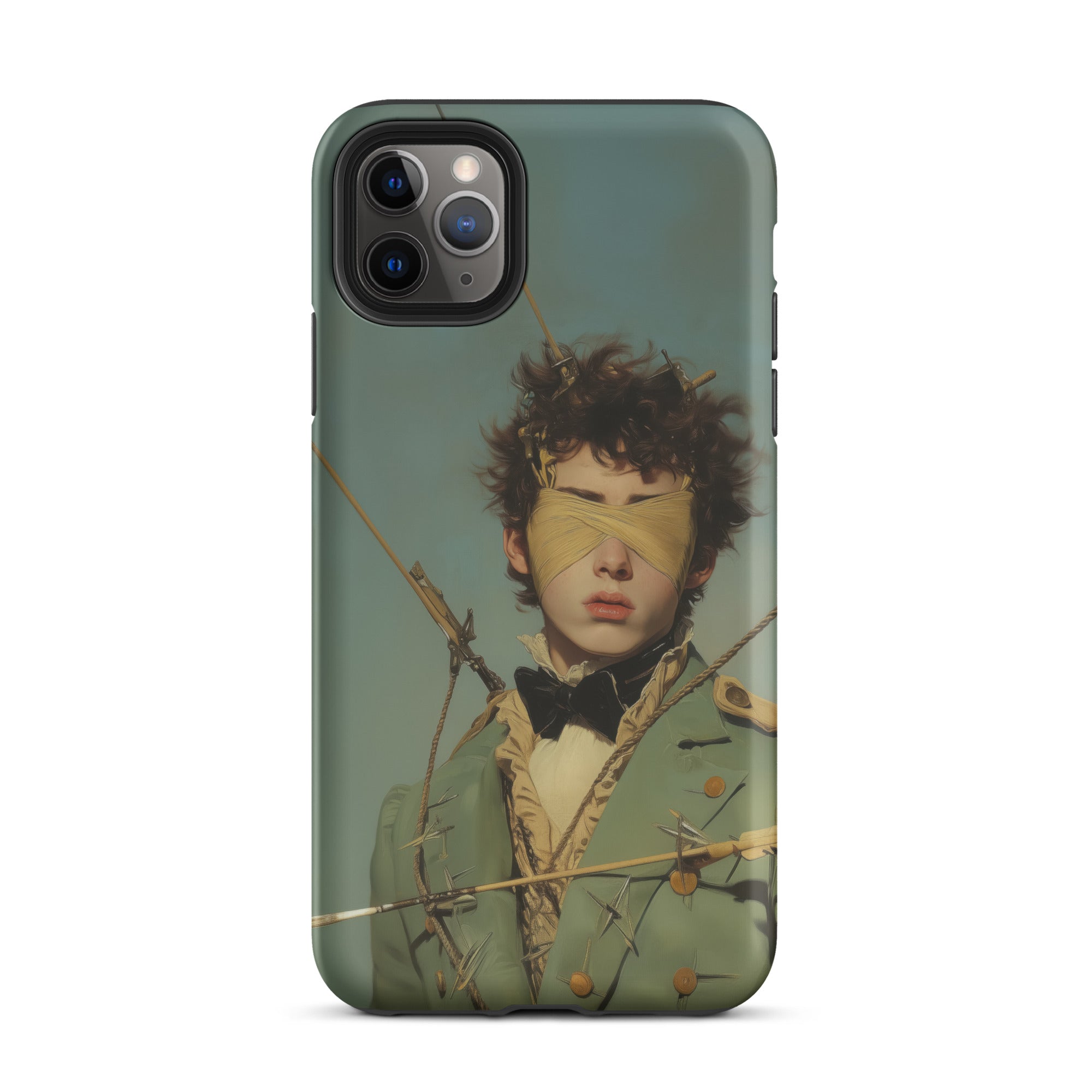 Bullseye Neo Baroque Gay Military Iphone Case, 11 Pro Max / Matte, Iphone Case Blindfolded Figure