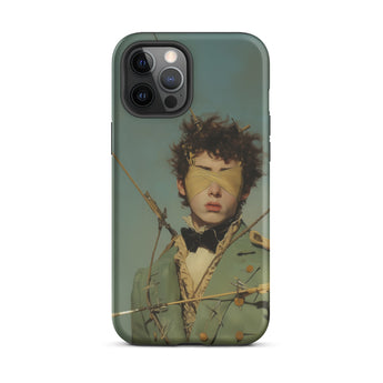 Bullseye - Neo-baroque Gay Military Iphone Case, 12 Pro Max / Matte, Iphone Case Painting Blindfolded Man