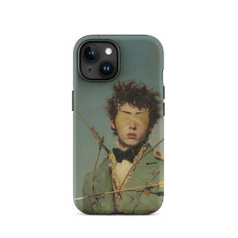 Bullseye - Neo-baroque Gay Military Iphone Case, 15 / Matte, Iphone Case Blindfolded Figure