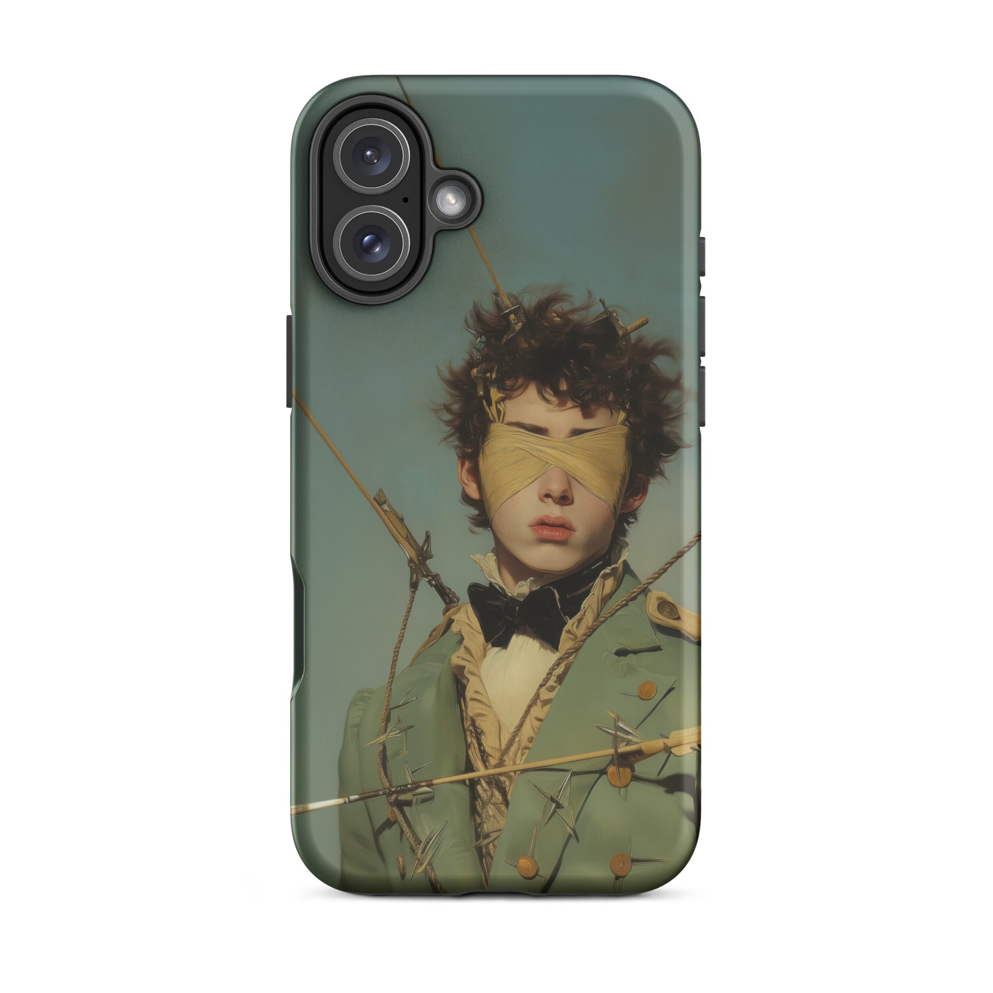 Bullseye Neo Baroque Gay Military Iphone Case, 16 Plus / Matte, Artistic Phone Case