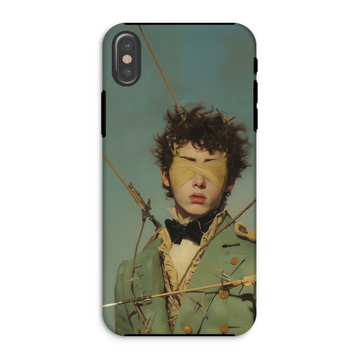 Bullseye Neo Baroque Gay Military Iphone Case, Xs / Matte, Phone Case Blindfolded Figure