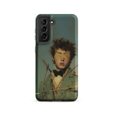 Bullseye - Neo-baroque Gay Military Samsung Case, Galaxy S21 / Matte, Smartphone Case Blindfolded Figure Pierced Arrows