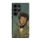 Bullseye Neo Baroque Gay Military Samsung Case, Galaxy S24 Ultra / Matte, Smartphone Dark Green Case Painting Blindfolded Person Arrows
