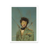 Bullseye - Surreal 18th Century Gay Military Art Print, 20x30’’ / 51x76cm / Unframed, Surreal Portrait Blindfolded Person Green Jacket